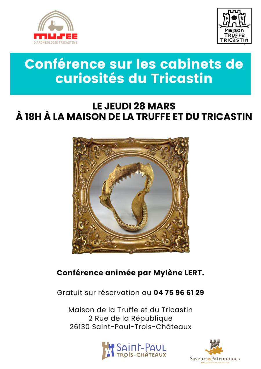 Conférence cabinets de curiosité du Tricastin